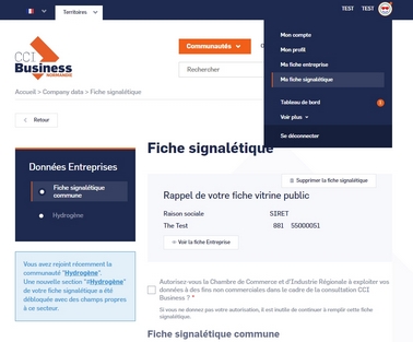 Fiche signalétique